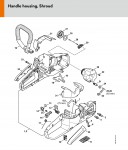 Stihl MSA 140 C-B Quick Chain Tensioner Battery Chainsaw Spare Parts